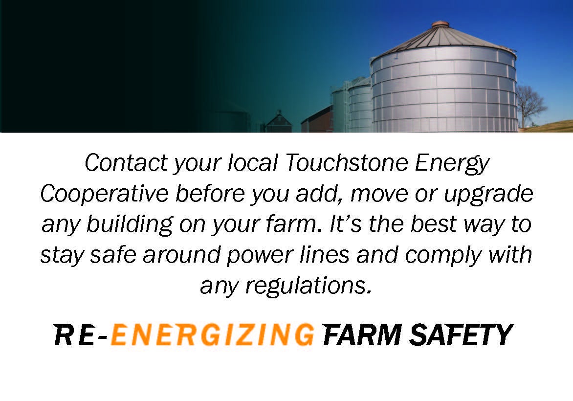 Contact your electric cooperative for any new grain bins or upgrades on your farm