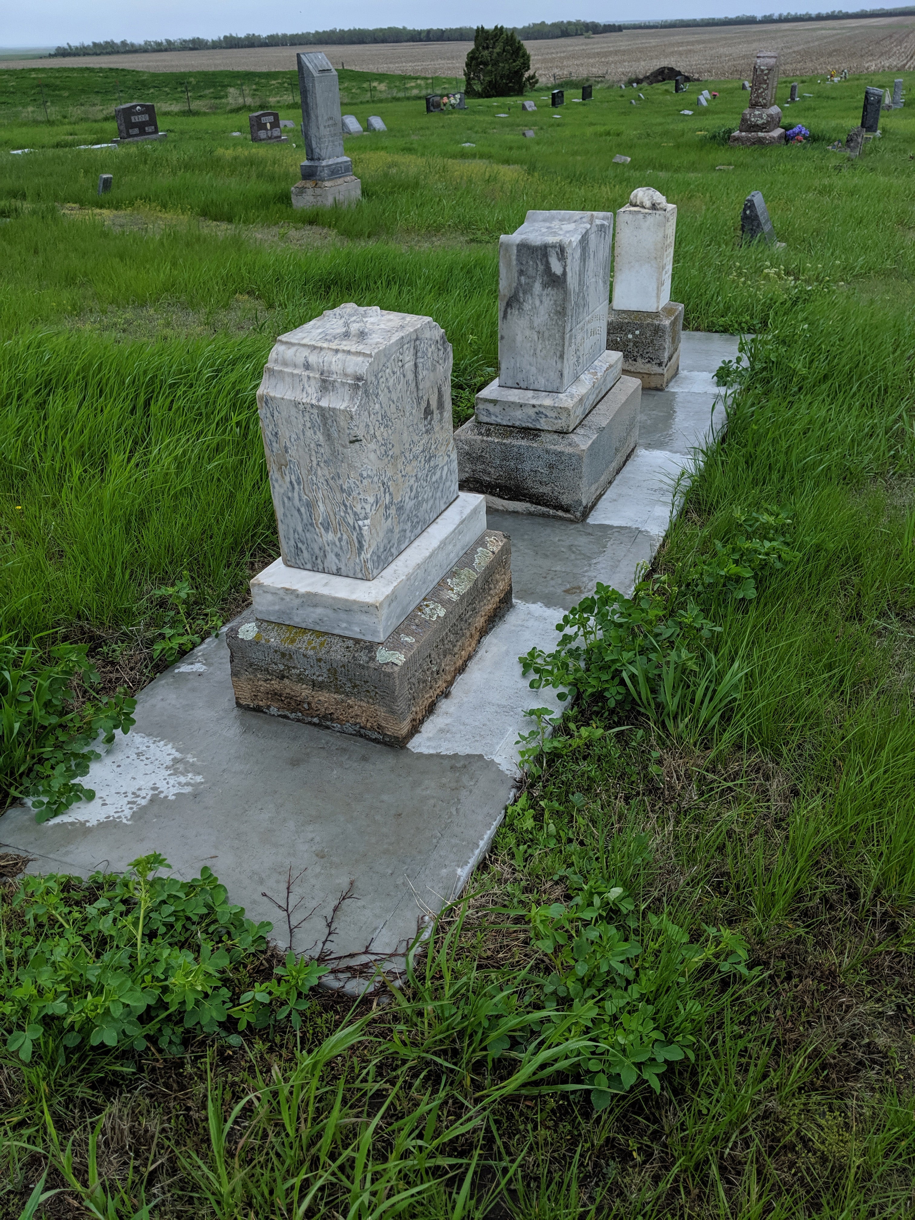 Repaired Base at Spring Hill Cemetery