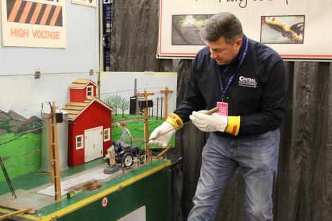 Patrick Soukup conducts safety presentation