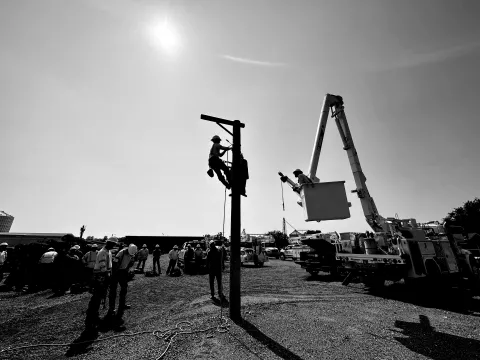 Pole top rescue